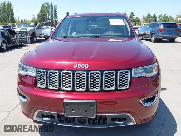 2017 Jeep Grand Cherokee Overland with VIN 1C4RJFCTXHC676236, listed as a IAAI auction lot 42164645 with 94,658 mi miles and . Bid and sale history available at DreamBid. Image 12.