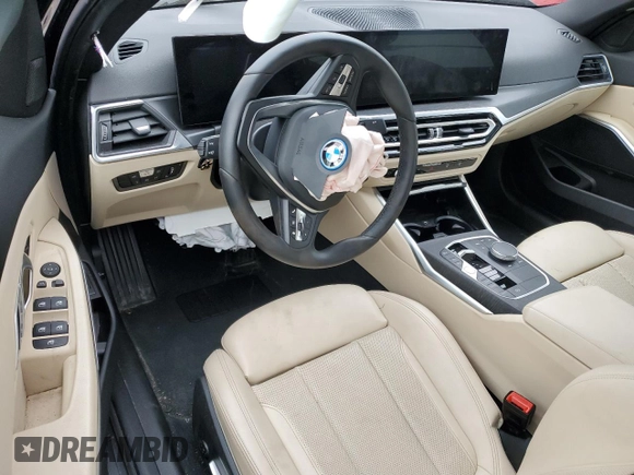 2023 BMW 3 Series 330e with VIN 3MW39FF04P8D47776, listed as a Copart auction lot 85390244 with 0 mi miles and Non Repairable. Bid and sale history available at carsss.com. Image 8.