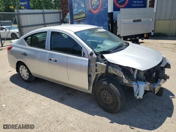 2015 Nissan Versa S Plus with VIN 3N1CN7AP7FL959865, listed as a Copart auction lot 57303384 with 90,711 mi miles and Salvage Title. Bid and sale history available at carsss.com. Image 4.
