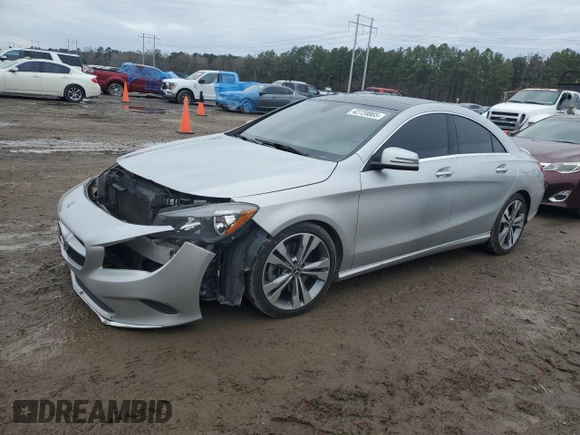 2018 Mercedes-Benz CLA 250 with VIN WDDSJ4EB5JN570545, listed as a Copart auction lot 42720865 with 161,433 mi miles and Salvage title. Bid and sale history available at DreamBid. Image 1.