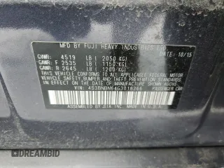 2016 Subaru Legacy 2.5i Limited with VIN 4S3BNBN64G3018366, listed as a Copart auction lot 39270423 with 101,347 mi miles. Bid and sale history available at carsss.com. Image 14.