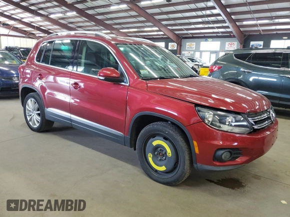 2014 Volkswagen Tiguan SEL с VIN WVGBV3AX8EW026076, выставлен на аукционе Copart как лот 65003585 с пробегом 104 473 миль миль и Чистый • Clean title. История ставок и продаж доступна на DreamBid. Изображение 4.