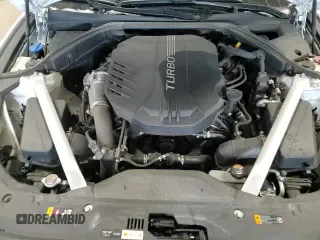 2022 Genesis G70 Launch Edition with VIN KMTG14TE6NU082327, listed as a Copart auction lot 83099774 with 33,479 mi miles and Salvage title. Bid and sale history available at DreamBid. Image 16.