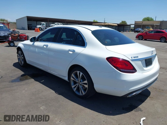 2021 Mercedes-Benz C 300 with VIN W1KWF8EB4MR646585, listed as a IAAI auction lot 42544380 with 21,610 mi miles and . Bid and sale history available at DreamBid. Image 3.