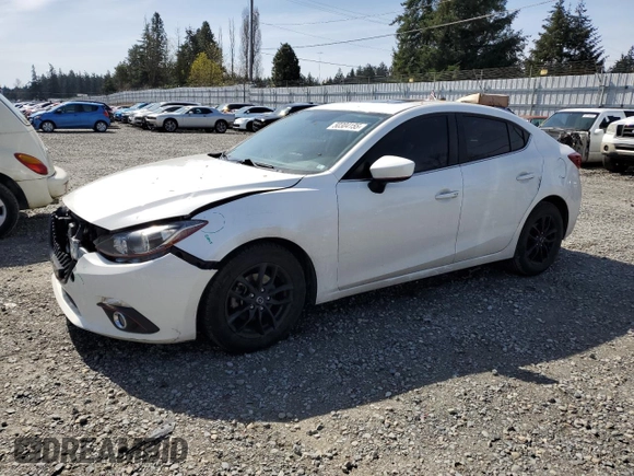 2016 Mazda Mazda3 i Grand Touring with VIN JM1BM1X71G1299721, listed as a Copart auction lot 50304155 with 83,087 mi miles and Salvage Title. Bid and sale history available at carsss.com. Image 1.
