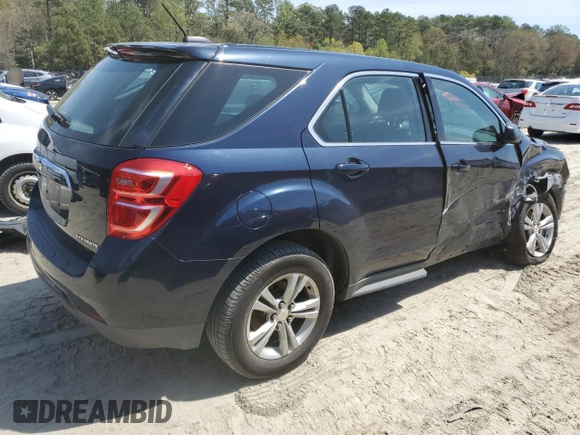 2016 Chevrolet Equinox LS with VIN 2GNALBEK7G1149738, listed as a Copart auction lot 53284325 with 88,119 mi miles and Salvage Title. Bid and sale history available at carsss.com. Image 3.