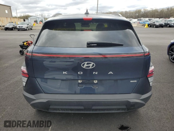 2024 Hyundai Kona SEL with VIN KM8HBCAB2RU105512, listed as a Copart auction lot 53104335 with 24,398 mi miles and Salvage Title. Bid and sale history available at carsss.com. Image 6.