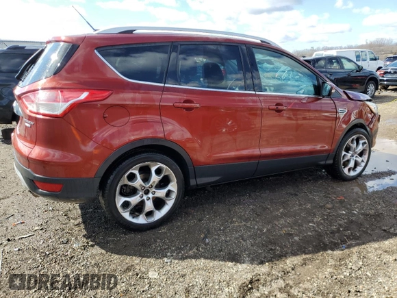 2014 Ford Escape Titanium with VIN 1FMCU9JXXEUB26489, listed as a Copart auction lot 50078885 with 140,043 mi miles and Salvage Title. Bid and sale history available at carsss.com. Image 3.