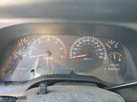 1999 Dodge Ram 1500 with VIN 3B7HC13Y3XG230266, listed as a Copart auction lot 43350665 with 197,897 mi miles and Salvage Title. Bid and sale history available at carsss.com. Image 9.