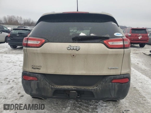 2015 Jeep Cherokee North with VIN 1C4PJMCS1FW582132, listed as a Copart auction lot 82972524 with 196,334 mi miles and Clean Title. Bid and sale history available at carsss.com. Image 6.