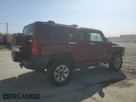 2007 Hummer H3 SUV with VIN 5GTDN13EX78193522, listed as a Copart auction lot 55076925 with Not Provided miles and Clean Title. Bid and sale history available at DreamBid. Image 3.