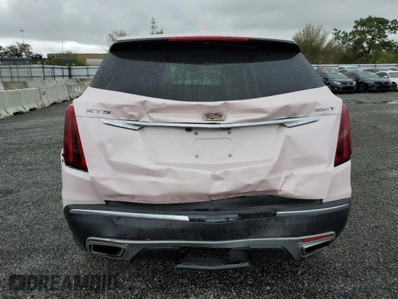 2023 Cadillac XT5 FWD Premium Luxury with VIN 1GYKNCR46PZ159140, listed as a Copart auction lot 45050085 with 28,231 mi miles and Non Repairable. Bid and sale history available at carsss.com. Image 6.