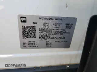 2023 Chevrolet Traverse LT Cloth with VIN 1GNEVGKW9PJ170564, listed as a Copart auction lot 69576424 with 9,963 mi miles and Salvage Title. Bid and sale history available at carsss.com. Image 13.