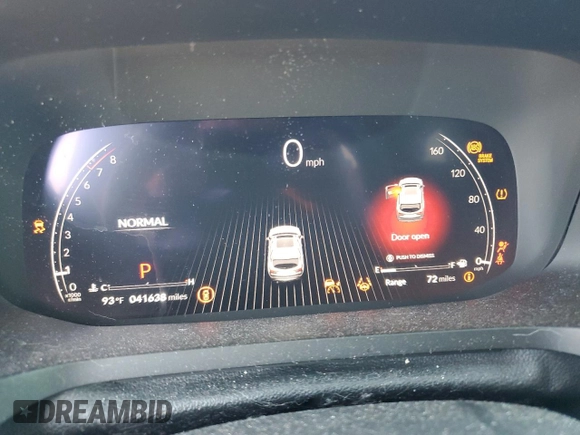 2022 Acura MDX w/Technology Package with VIN 5J8YE1H4XNL033340, listed as a Copart auction lot 48593645 with 41,638 mi miles and Salvage Title. Bid and sale history available at carsss.com. Image 9.