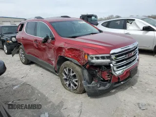 2023 GMC Acadia SLT with VIN 1GKKNULS0PZ264635, listed as a Copart auction lot 50152745 with 16,686 mi miles and Salvage Title. Bid and sale history available at DreamBid. Image 4.