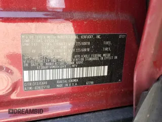2021 Toyota RAV4 Hybrid LE with VIN 4T3B6RFVXMU045849, listed as a Copart auction lot 50986175 with 55,546 mi miles and Salvage Title. Bid and sale history available at carsss.com. Image 14.
