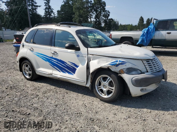 2002 Chrysler PT Cruiser Limited with VIN 3C8FY68B52T257686, listed as a Copart auction lot 59293065 with 252,383 mi miles and Salvage title. Bid and sale history available at DreamBid. Image 4.