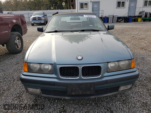 1994 BMW 3 Series 318iC with VIN WBABK532XREC82743, listed as a Copart auction lot 77685874 with 194,919 mi miles and Salvage Title. Bid and sale history available at carsss.com. Image 5.