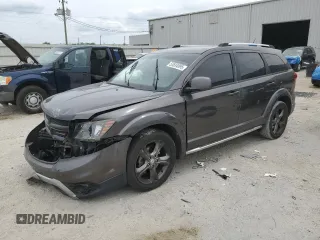 2015 Dodge Journey Crossroad with VIN 3C4PDCGG5FT664555, listed as a Copart auction lot 53834095 with 100,357 mi miles and Salvage title. Bid and sale history available at DreamBid. Image 1.