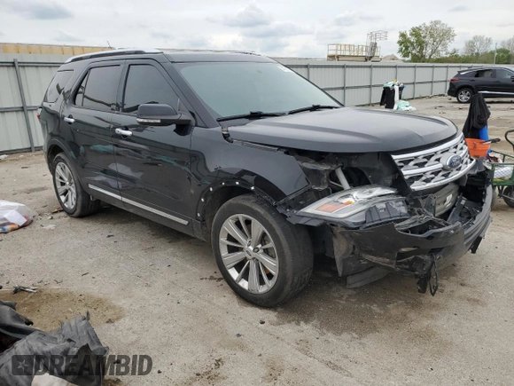 2018 Ford Explorer Limited z VIN 1FM5K7FH2JGC93409, wystawiony jako Copart lot #54525715 z przebiegiem 73 528 mil mil oraz Szkoda całkowita • Salvage title. Historia ofert i sprzedaży dostępna na DreamBid. Obrazek 4.