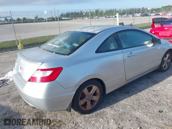 2008 Honda Civic Cpe LX with VIN 2HGFG126X8H549596, listed as a IAAI auction lot 41944130 with 116,336 mi miles. Bid and sale history available at carsss.com. Image 4.