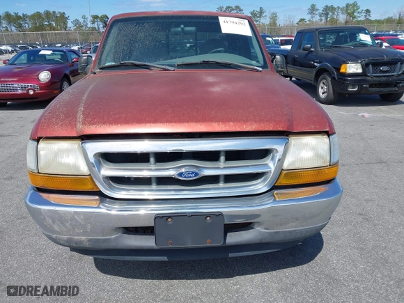 1999 Ford Ranger XL with VIN 1FTYR14V4XTB04343, listed as a IAAI auction lot 41794292 with 130,526 mi miles. Bid and sale history available at carsss.com. Image 6.