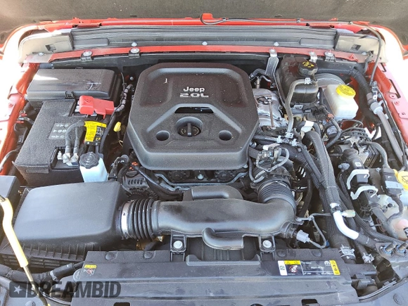 2021 Jeep Wrangler Sport with VIN 1C4GJXAN5MW737597, listed as a Copart auction lot 75238154 with 24,293 mi miles and Clean Title. Bid and sale history available at DreamBid. Image 12.