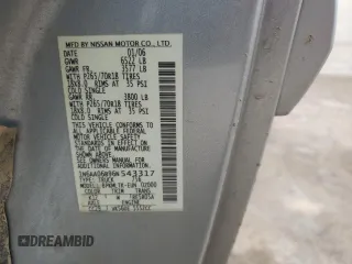 2006 Nissan Titan XE with VIN 1N6AA06B96N543317, listed as a Copart auction lot 55826275 with 236,264 mi miles and Salvage title. Bid and sale history available at DreamBid. Image 12.