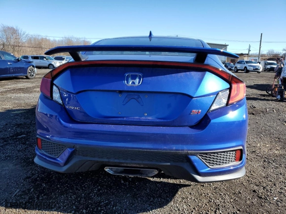 2019 Honda Civic Si Coupe with VIN 2HGFC3A57KH751092, listed as a Copart auction lot 82369774 with 54,712 mi miles and Salvage Title. Bid and sale history available at carsss.com. Image 6.