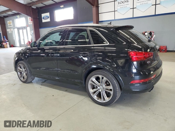 2017 Audi Q3 Prestige with VIN WA1GCCFS0HR002185, listed as a Copart auction lot 76092414 with 100,171 mi miles and Salvage Title. Bid and sale history available at carsss.com. Image 2.