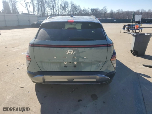 2024 Hyundai Kona Limited with VIN KM8HE3A35RU151688, listed as a Copart auction lot 41855635 with 14,340 mi miles and Clean Title. Bid and sale history available at carsss.com. Image 6.