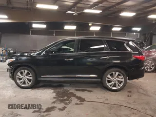 2013 Infiniti JX35 with VIN 5N1AL0MMXDC313050, listed as a IAAI auction lot 41695601 with 90,275 mi miles. Bid and sale history available at carsss.com. Image 15.
