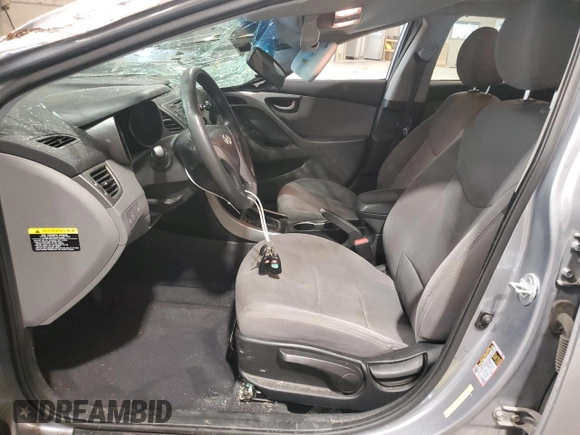 2015 Hyundai Elantra SE with VIN 5NPDH4AEXFH638165, listed as a Copart auction lot 55434945 with 46,740 mi miles and Salvage Title. Bid and sale history available at DreamBid. Image 7.