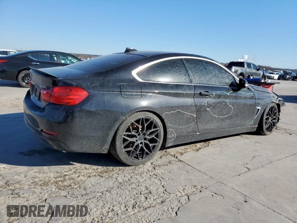 2016 BMW 4 Series 428i with VIN WBA3N7C56GK227400, listed as a Copart auction lot 44924745 with 96,598 mi miles and Salvage Title. Bid and sale history available at carsss.com. Image 3.