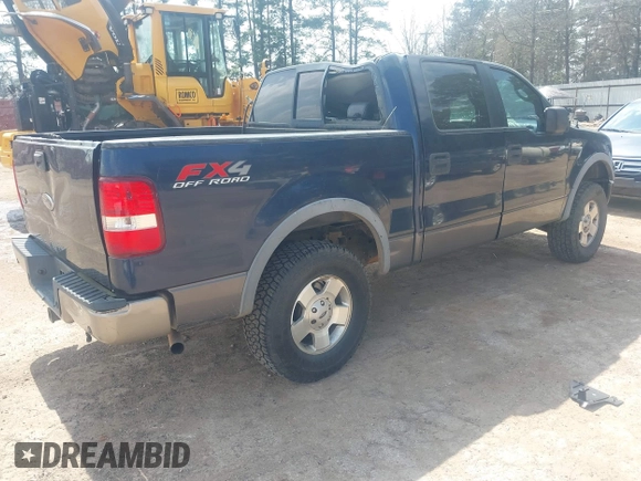 2005 Ford F-150 XLT with VIN 1FTPW14505FB12245, listed as a IAAI auction lot 41803653 with 1 mi miles. Bid and sale history available at carsss.com. Image 4.