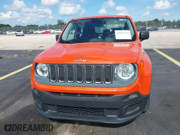 2017 Jeep Renegade Sport with VIN ZACCJAAB6HPF88556, listed as a IAAI auction lot 42687364 with 87,120 mi miles and . Bid and sale history available at DreamBid. Image 12.