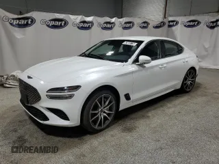2025 Genesis G70 2.5T with VIN KMTG34SC8SU151203, listed as a Copart auction lot 87928775 with 4,203 mi miles and Clean Title. Bid and sale history available at carsss.com. Image 1.