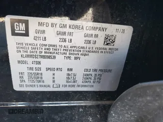2021 Buick Encore GX Select with VIN KL4MMDS27MB098539, listed as a IAAI auction lot 42308991 with Not provided miles and . Bid and sale history available at DreamBid. Image 9.
