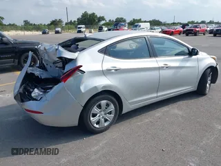 2016 Hyundai Elantra SE with VIN 5NPDH4AEXGH718910, listed as a IAAI auction lot 42336178 with 176,588 mi miles and . Bid and sale history available at DreamBid. Image 4.