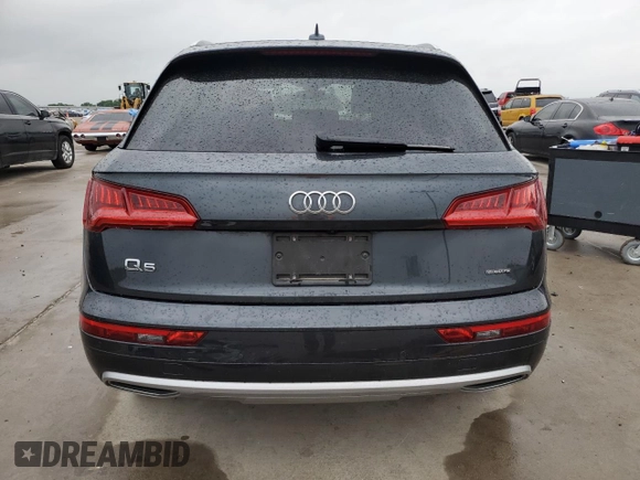 2020 Audi Q5 Premium with VIN WA1ANAFY8L2053198, listed as a Copart auction lot 55269495 with Not provided miles and Salvage title. Bid and sale history available at DreamBid. Image 6.