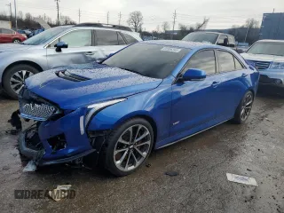 2016 Cadillac ATS-V with VIN 1G6AN5SY7G0178328, listed as a Copart auction lot 84906244 with 63,389 mi miles and Salvage Title. Bid and sale history available at carsss.com. Image 1.