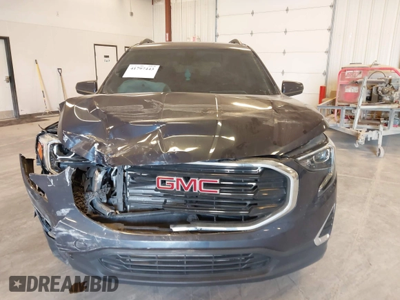 2019 GMC Terrain SLE with VIN 3GKALMEV3KL149956, listed as a IAAI auction lot 41797443 with 53,891 mi miles. Bid and sale history available at carsss.com. Image 12.