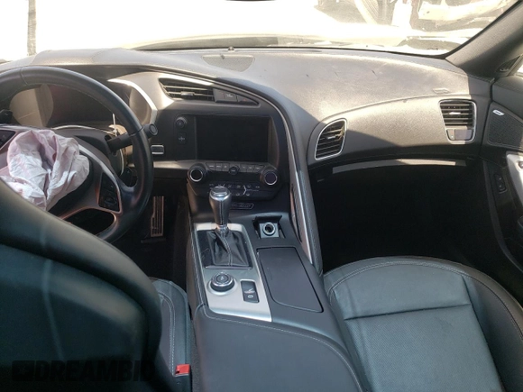 2016 Chevrolet Corvette 1LT with VIN 1G1YB2D71G5111095, listed as a Copart auction lot 57511404 with 0 mi miles and Salvage Title. Bid and sale history available at carsss.com. Image 8.