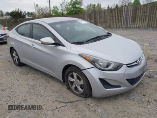 2015 Hyundai Elantra SE z VIN 5NPDH4AE2FH651542, wystawiony jako IAAI lot #42085090 z przebiegiem 168 210 mil mil oraz . Historia ofert i sprzedaży dostępna na DreamBid. Obrazek 1.