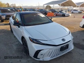 2025 Toyota Camry LE with VIN 4T1DAACK0SU012643, listed as a IAAI auction lot 41756342 with 37,693 mi miles. Bid and sale history available at carsss.com. Image 1.