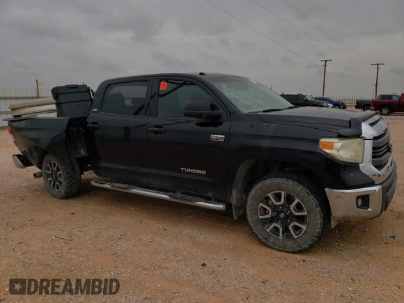 2014 Toyota Tundra 4WD Truck SR5 with VIN 5TFDW5F13EX398834, listed as a Copart auction lot 64028484 with 265,736 mi miles and Salvage Title. Bid and sale history available at carsss.com. Image 4.