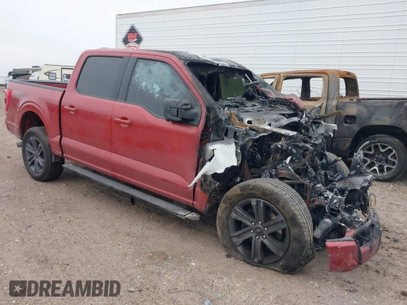 2023 Ford F-150 XL with VIN 1FTFW1E58PKF53254, listed as a IAAI auction lot 41250776 with 1 mi miles. Bid and sale history available at carsss.com. Image 1.