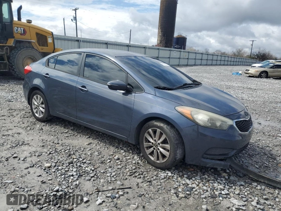 2014 Kia Forte LX with VIN KNAFX4A64E5179652, listed as a Copart auction lot 47817005 with 0 mi miles and Salvage Title. Bid and sale history available at carsss.com. Image 4.