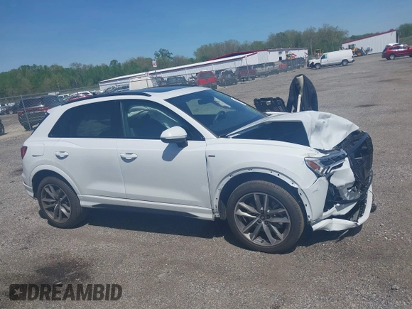 2023 Audi Q3 S line Premium Plus with VIN WA1EECF36P1151143, listed as a IAAI auction lot 42159895 with 15,885 mi miles and . Bid and sale history available at DreamBid. Image 13.