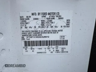 2010 Ford F-150 XL с VIN 1FTMF1CW0AKA26612, выставлен на аукционе Copart как лот 55950795 с пробегом 138 688 миль миль и Чистый • Clean title. История ставок и продаж доступна на DreamBid. Изображение 10.
